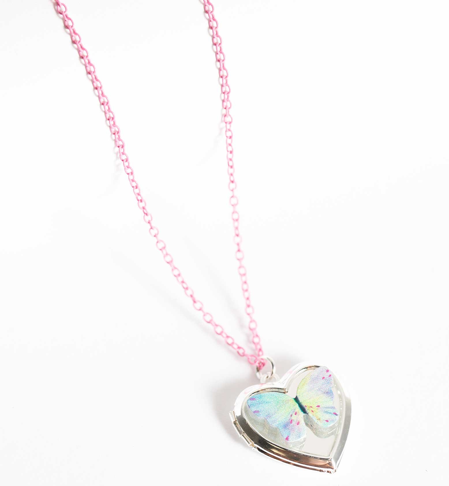 Kette - Amulett - silberfarben