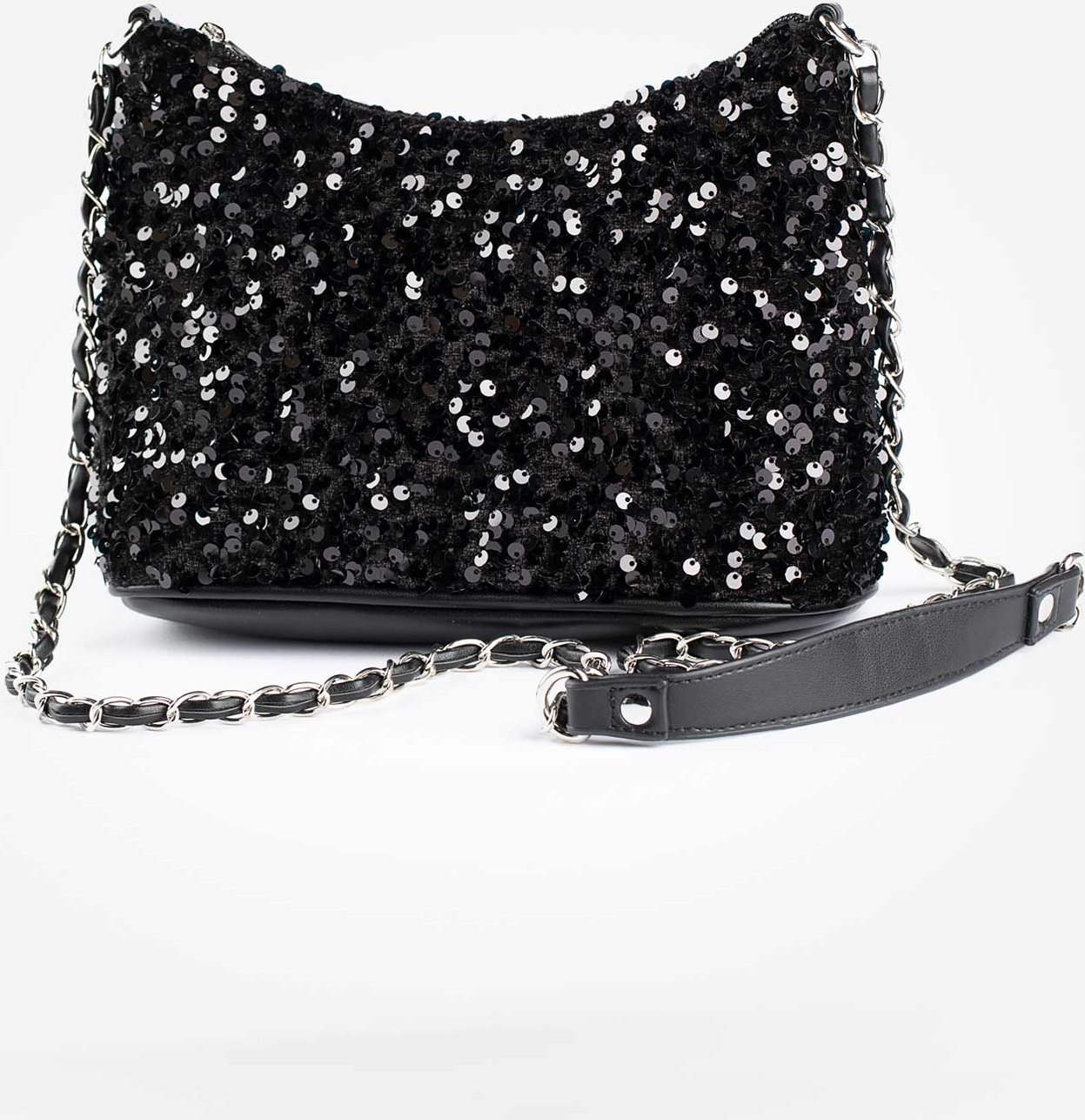 Paillettenbesatz - schwarz