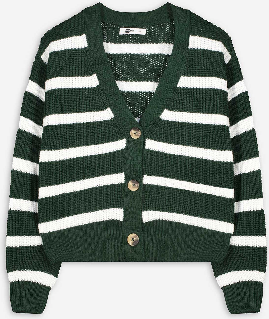 Strickjacke - Knopfleiste - grün