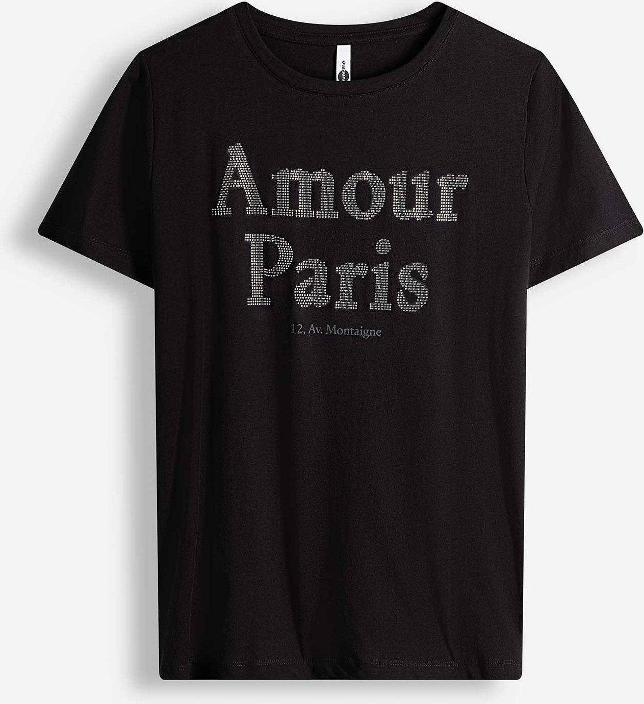 T-Shirt - Stickerei - schwarz