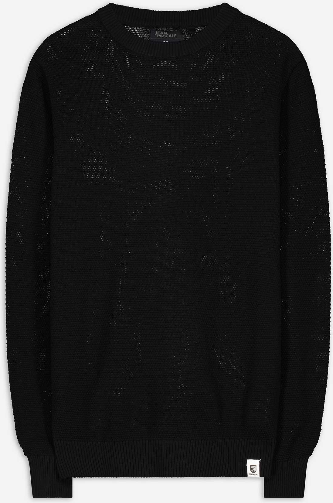 Pullover - Baumwolle - schwarz