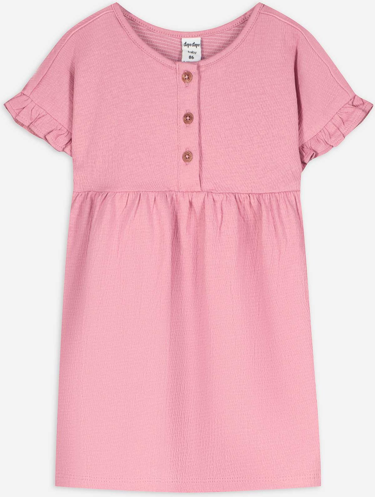 Thumbnail - Kleid - Crinkle-Optik - rosa