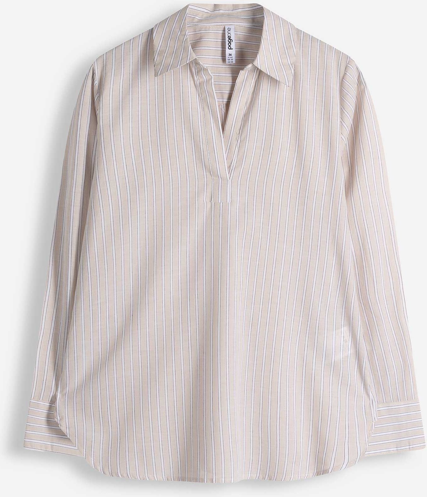 Thumbnail - Tunika - Streifen - beige