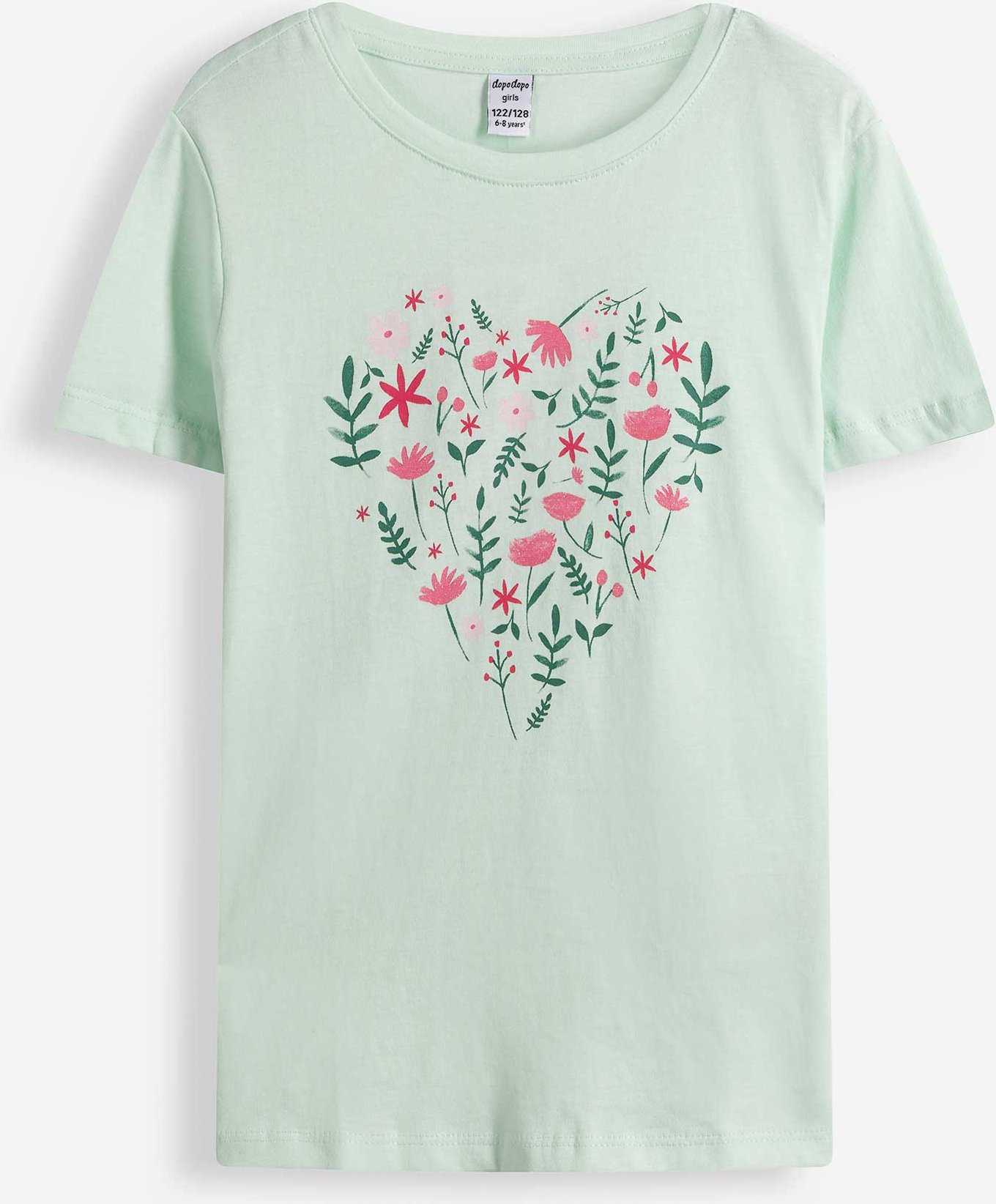 T-Shirt - Frontprint - hellgrün