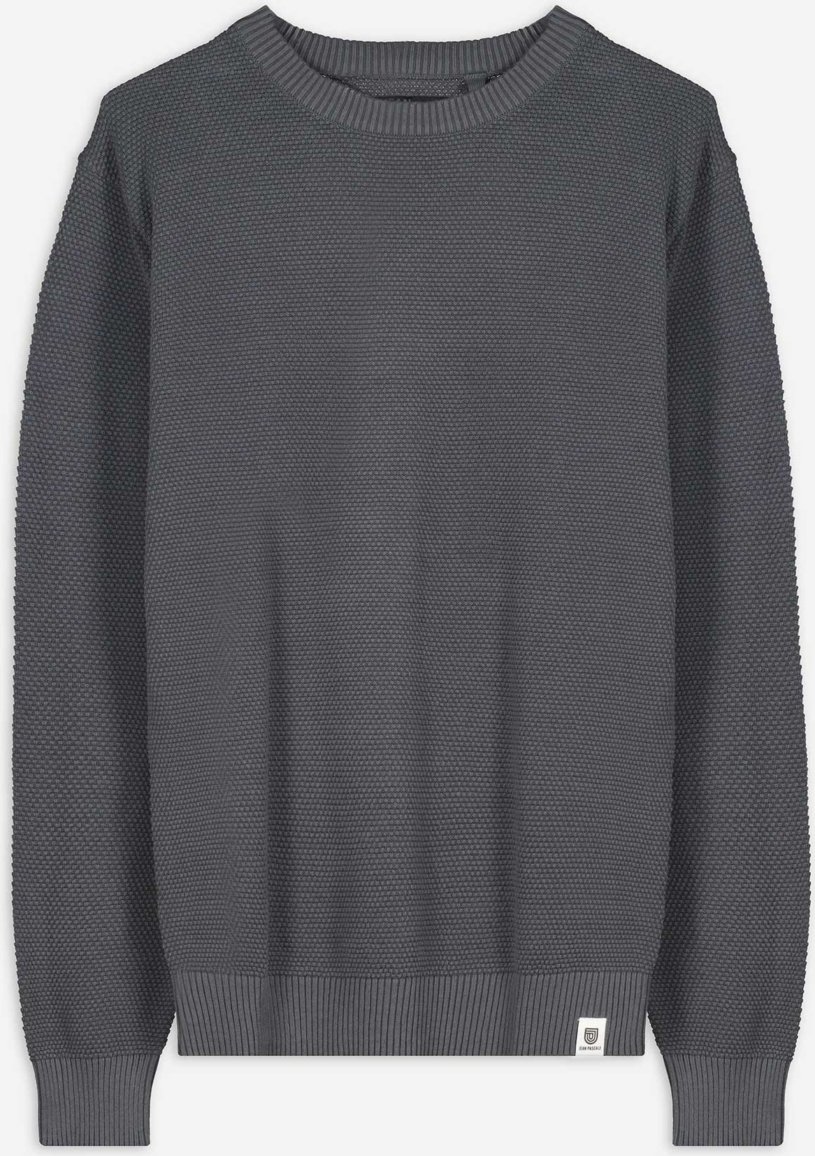 Pullover - Baumwolle - dunkelgrau