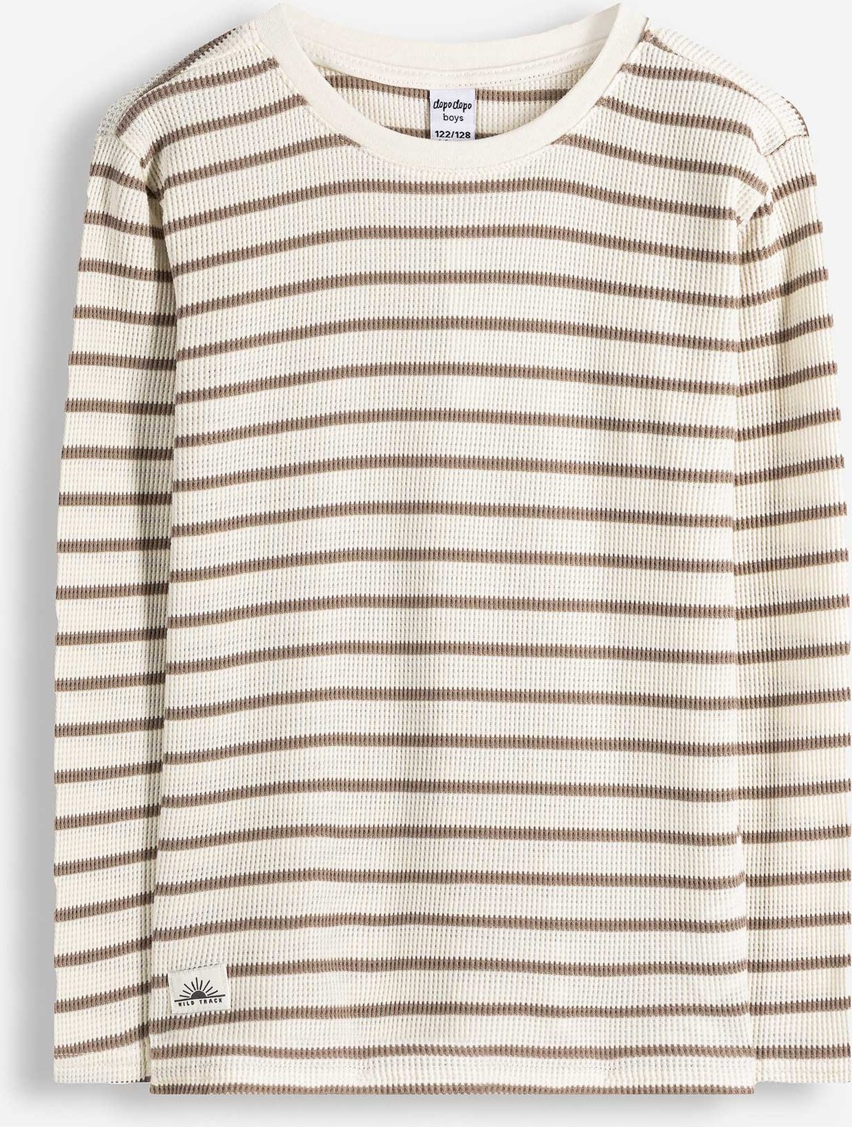 Langarmshirt - Streifen - weiß