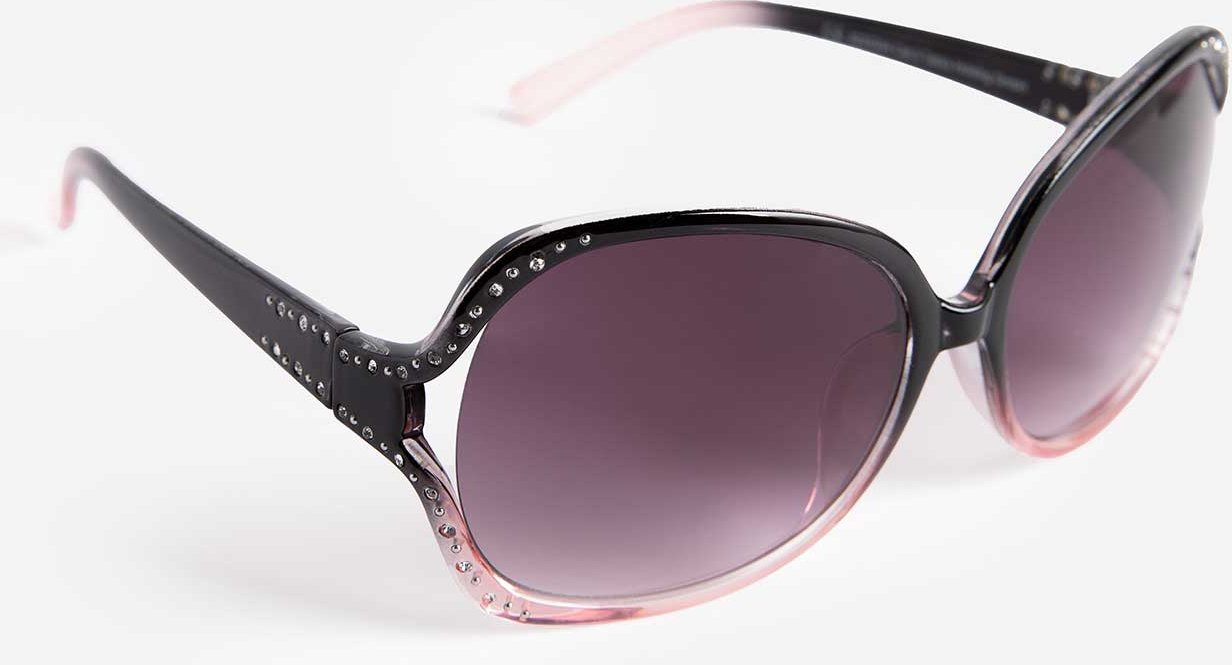 Sonnenbrille - Zierperlen - schwarz