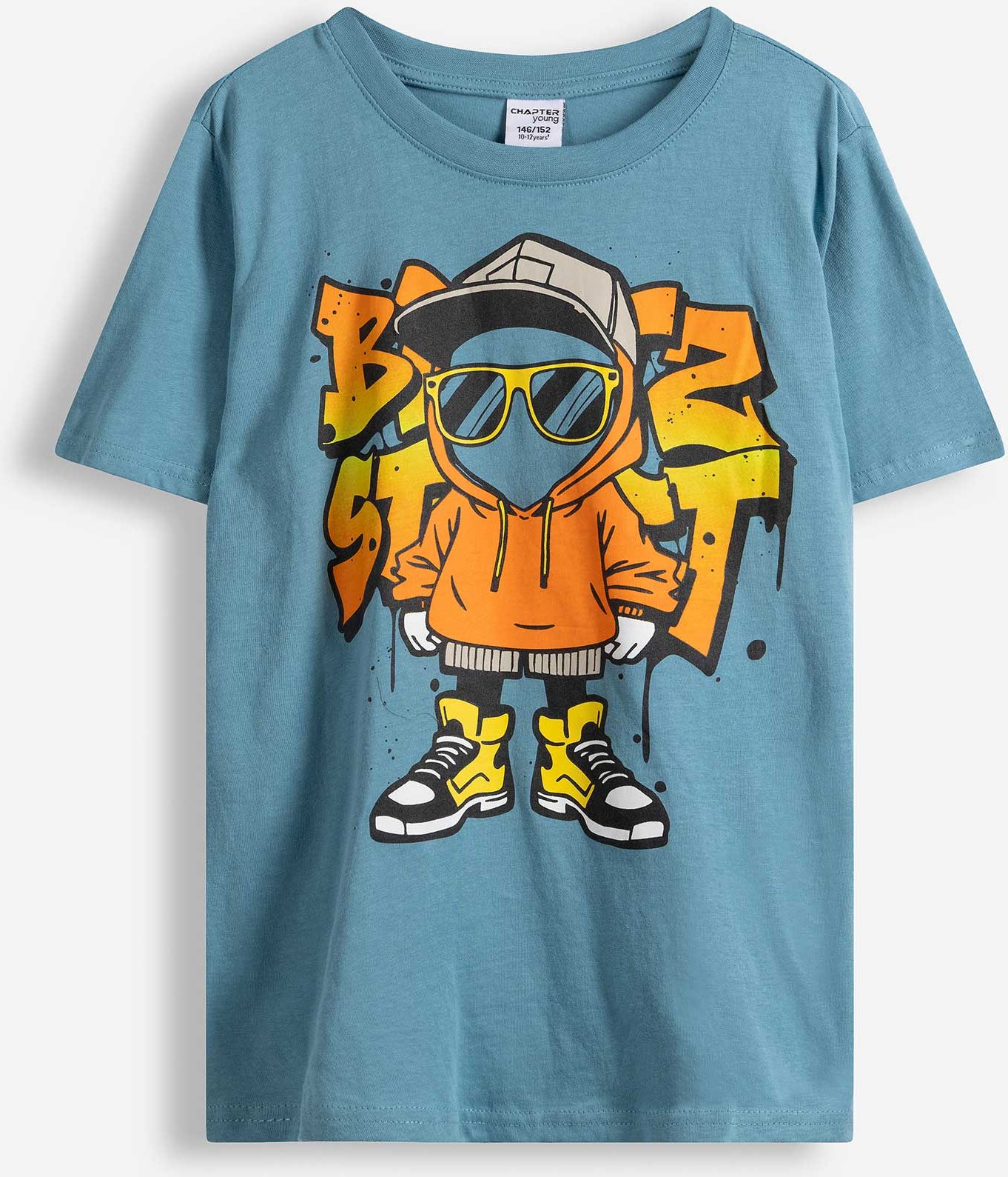 T-Shirt - Frontprint - blau