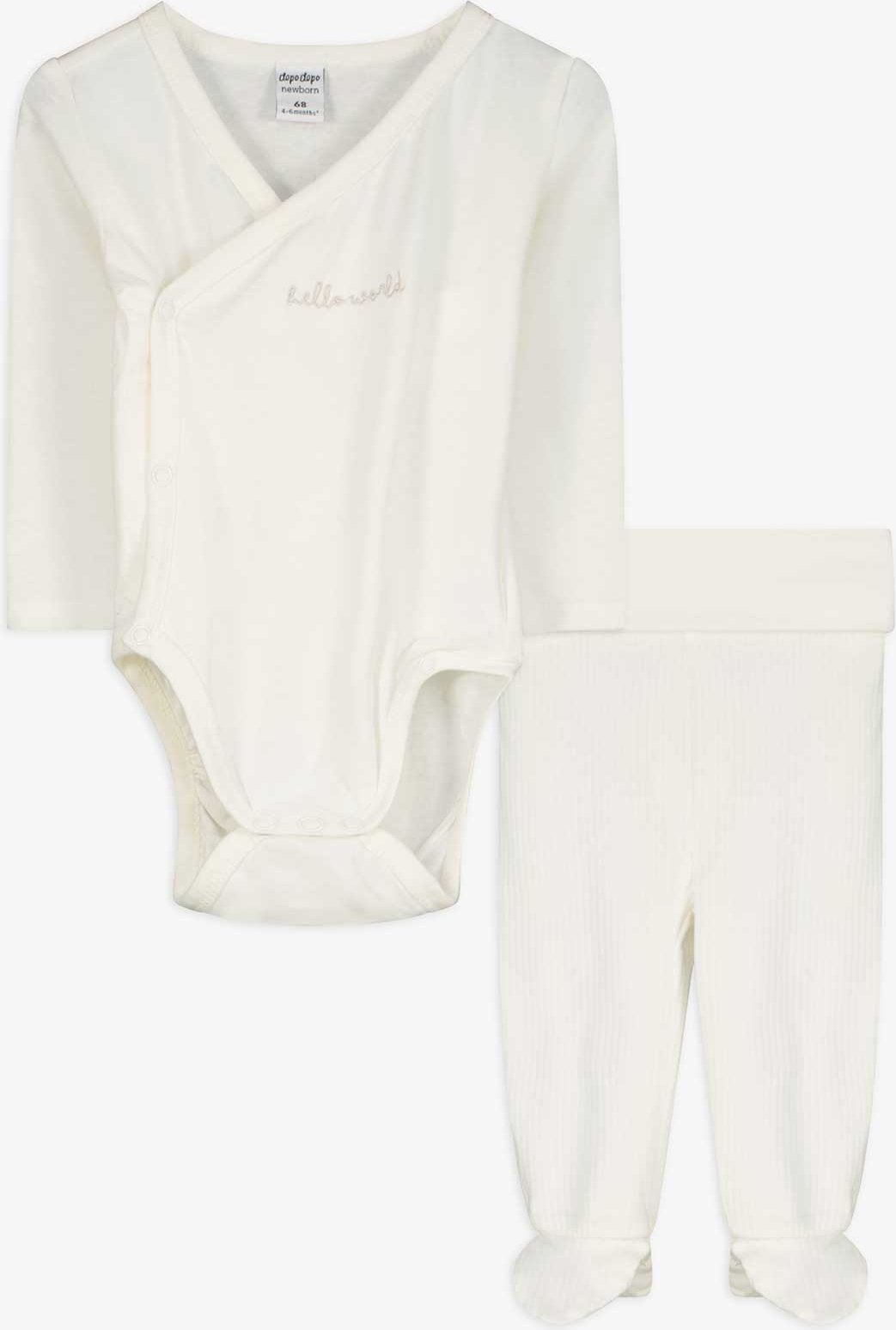 Set aus Body und Hose - Geschenkset - weiß