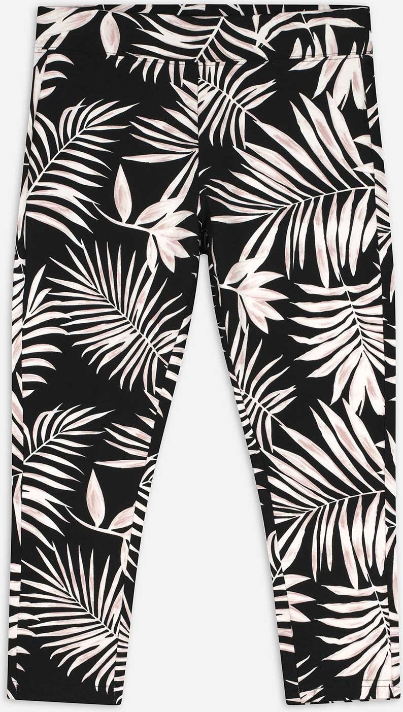 Leggings - Allover-Print - schwarz