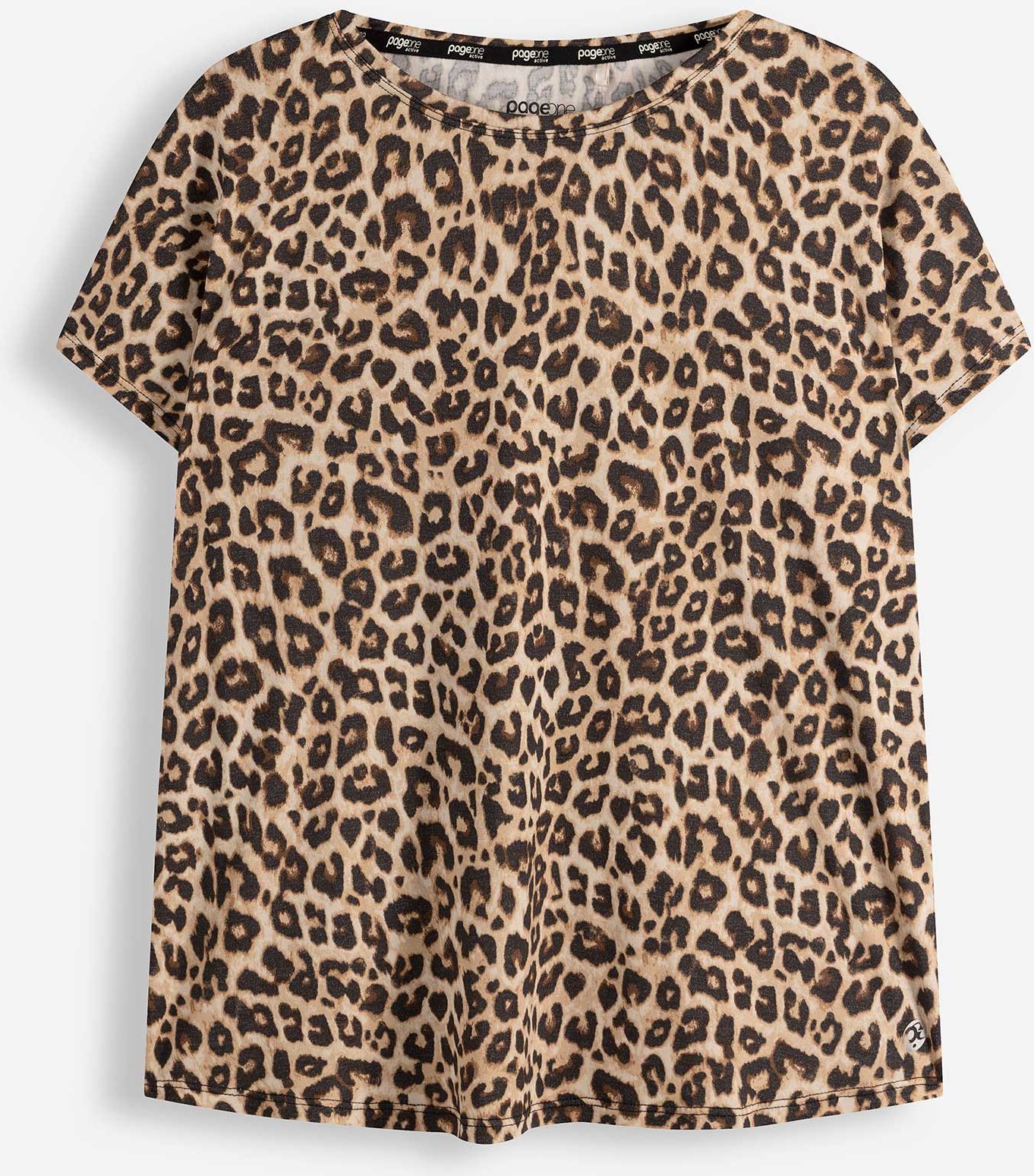 T-Shirt - Leopardenmuster - beige