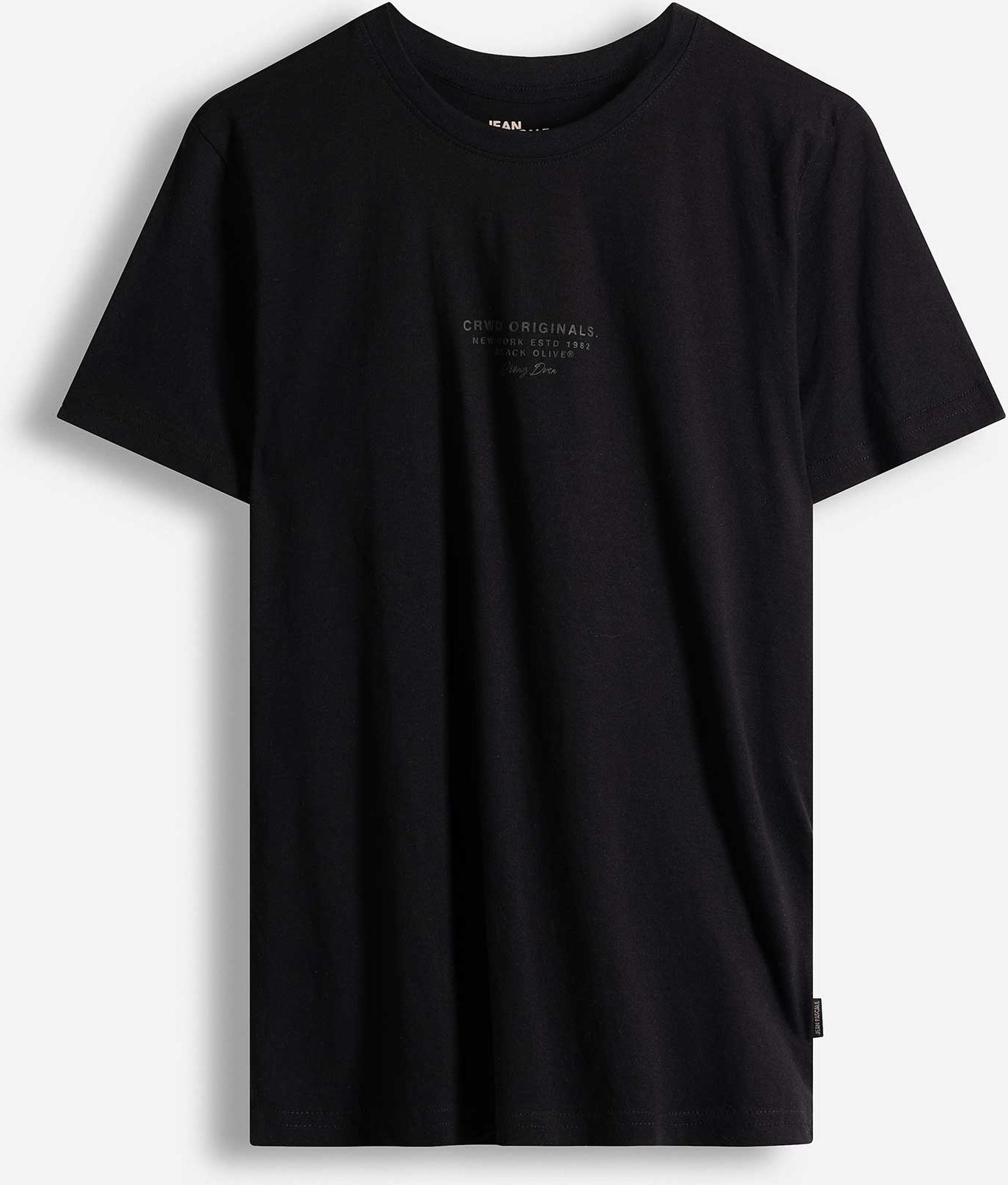 T-Shirt - einfarbig - schwarz