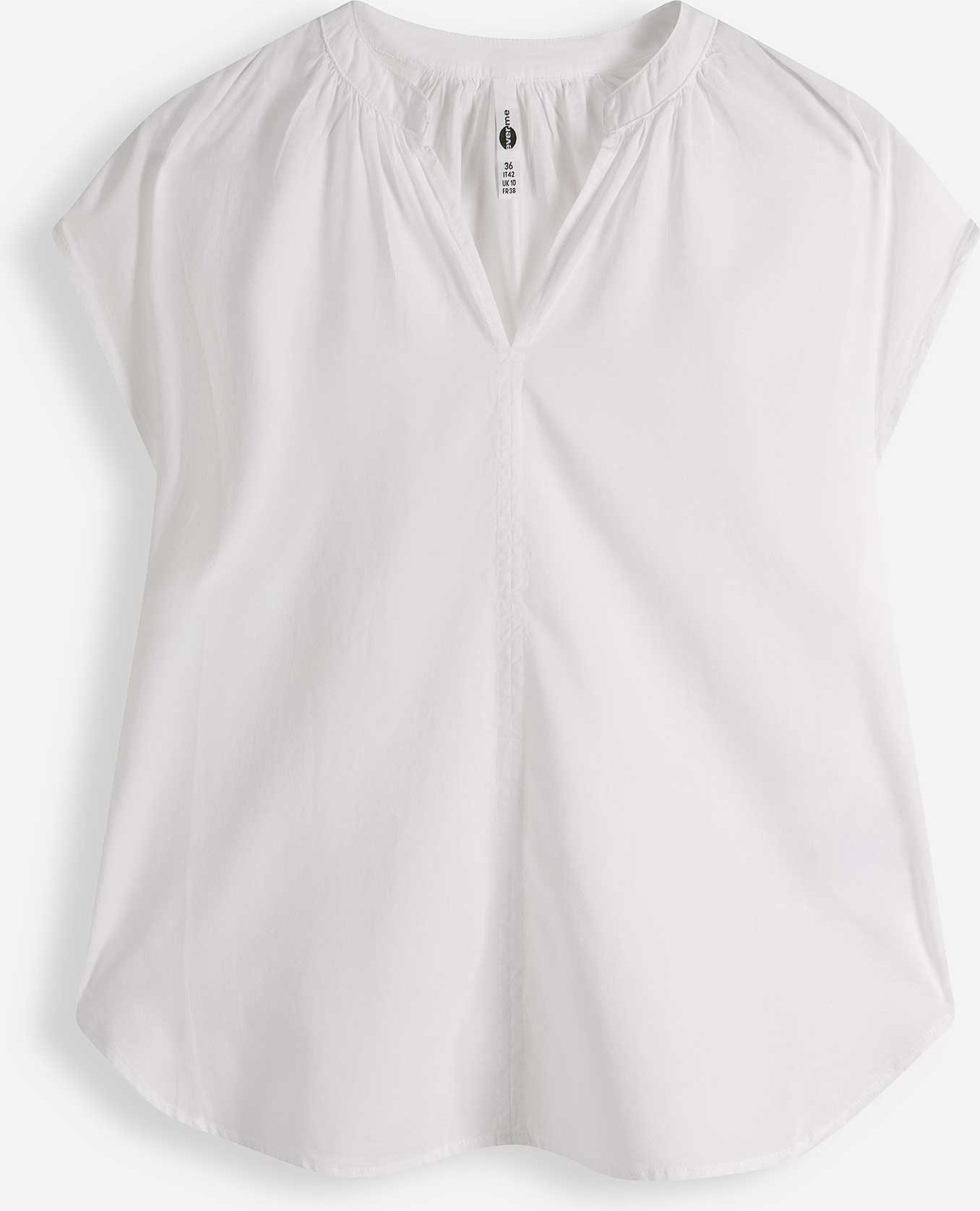 Blusenshirt - einfarbig - weiß