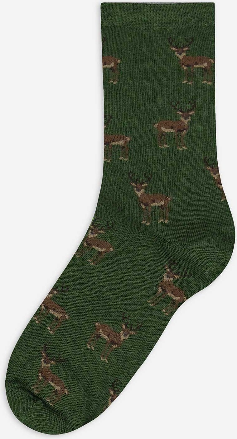 Thumbnail - Socken - Allover-Muster - dunkelgrün