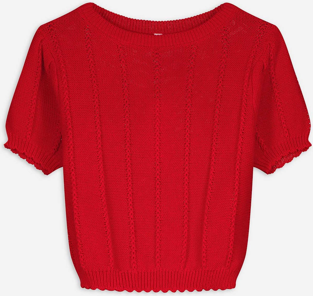 Thumbnail - Strickshirt - Strick - rot