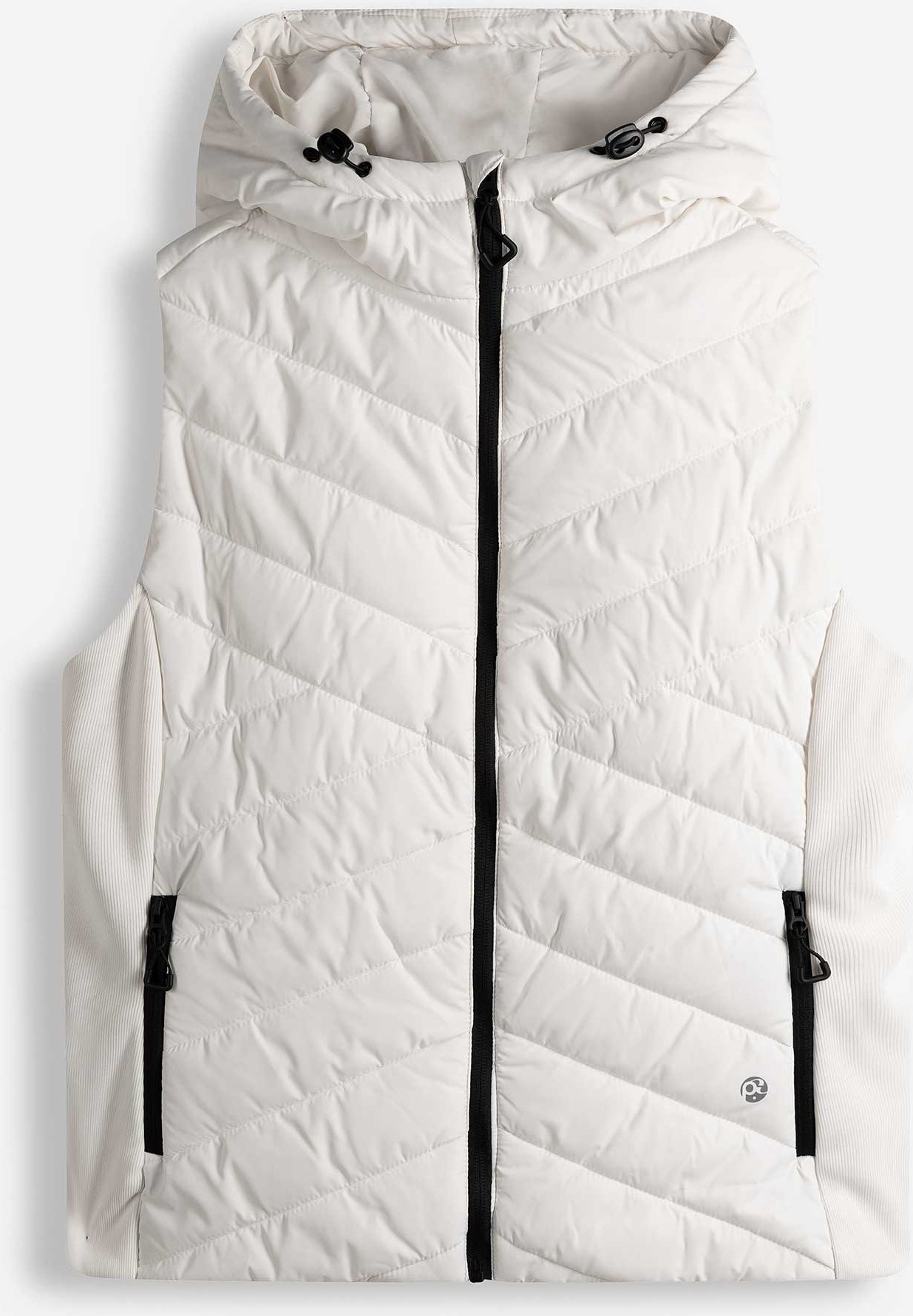 Steppweste - Steppnähte - weiß