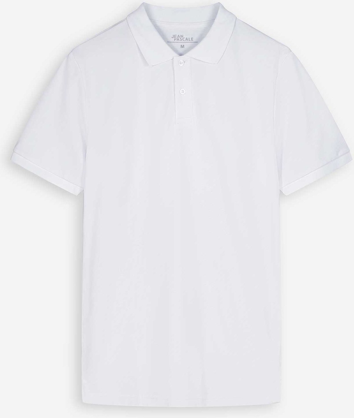 Poloshirt - einfarbig - weiß