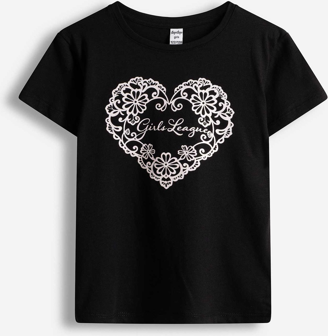 T-Shirt - Frontprint - schwarz