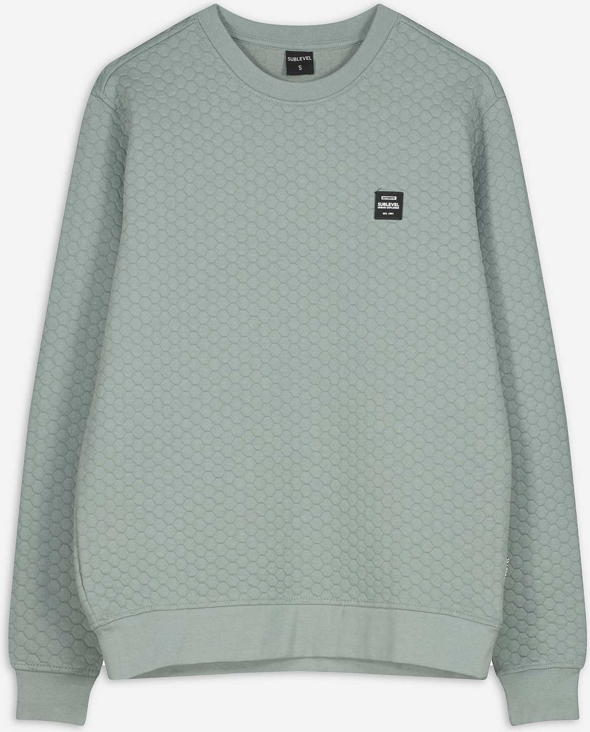 Sweatshirt - Rundhals-Ausschnitt - türkis