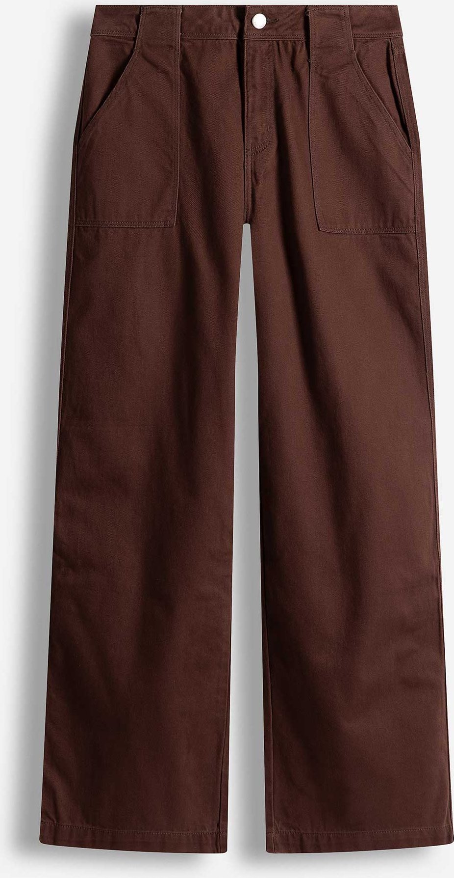 Hose - Wide Fit - dunkelbraun