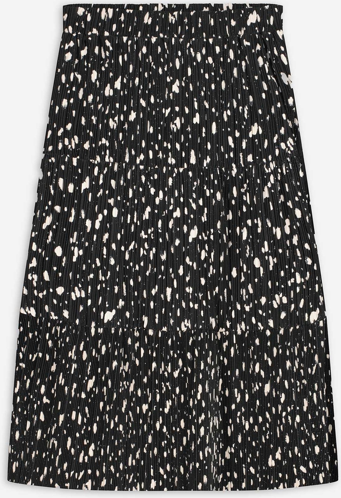 Rock - Plissee - schwarz