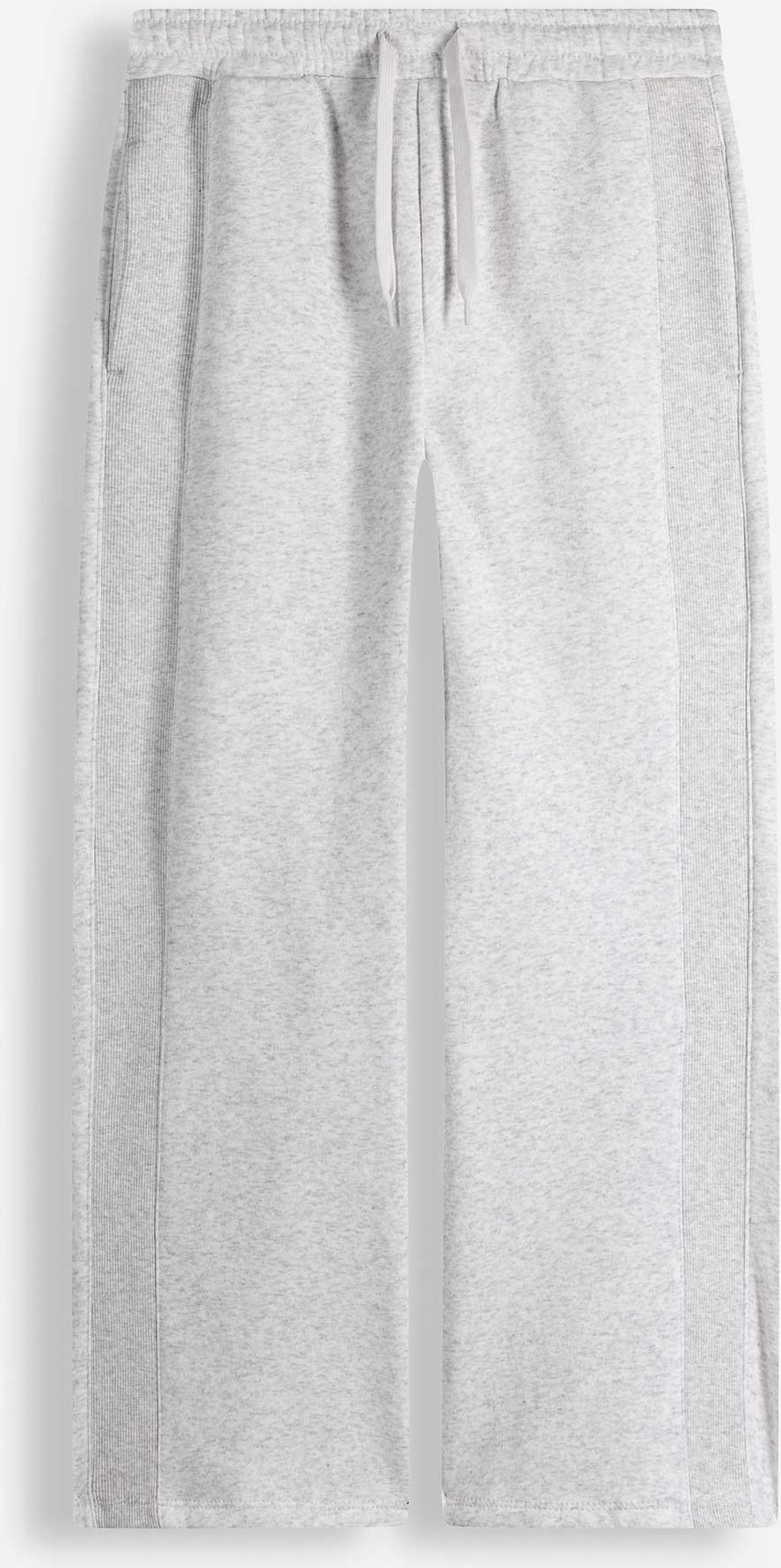 Jogginghose - Weites Bein - hellgrau