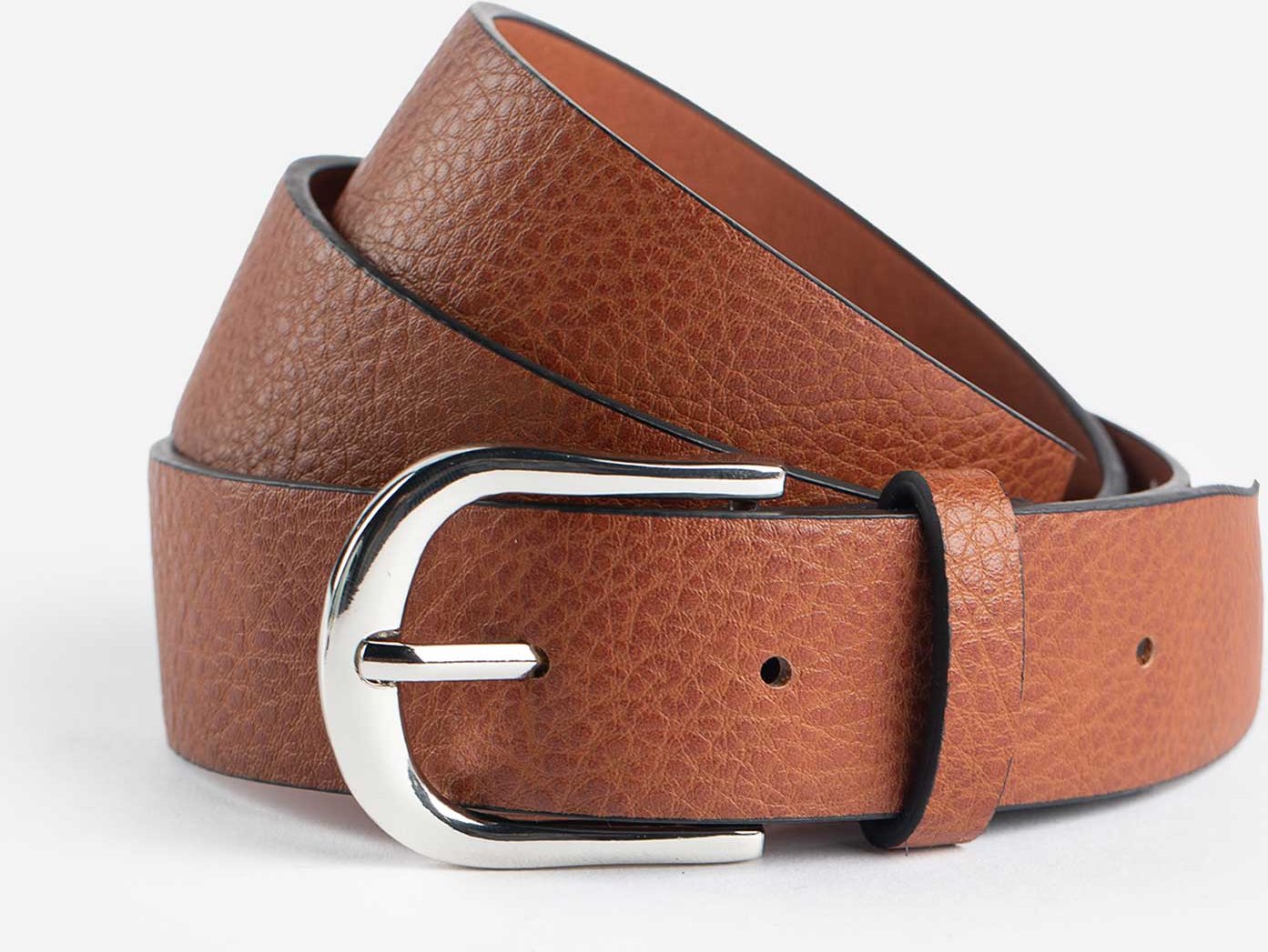 Gürtel - Lederoptik - braun