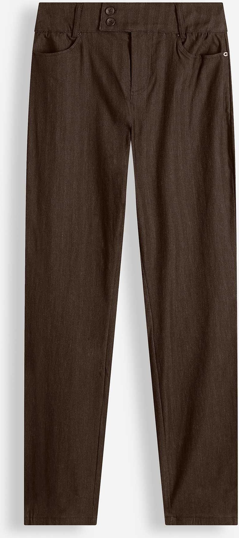 Hose - Skinny Fit - dunkelbraun