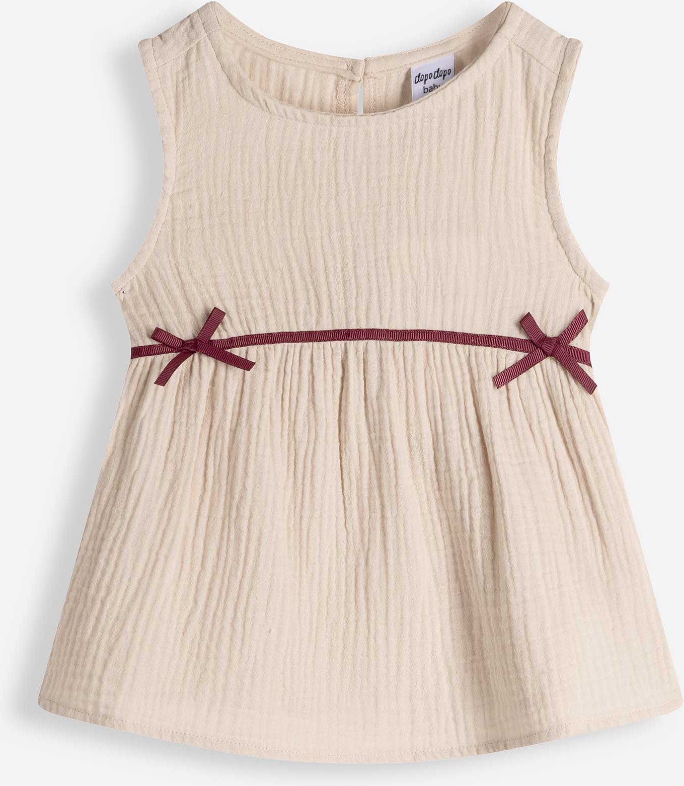 Blusentop - Musselin - weiß