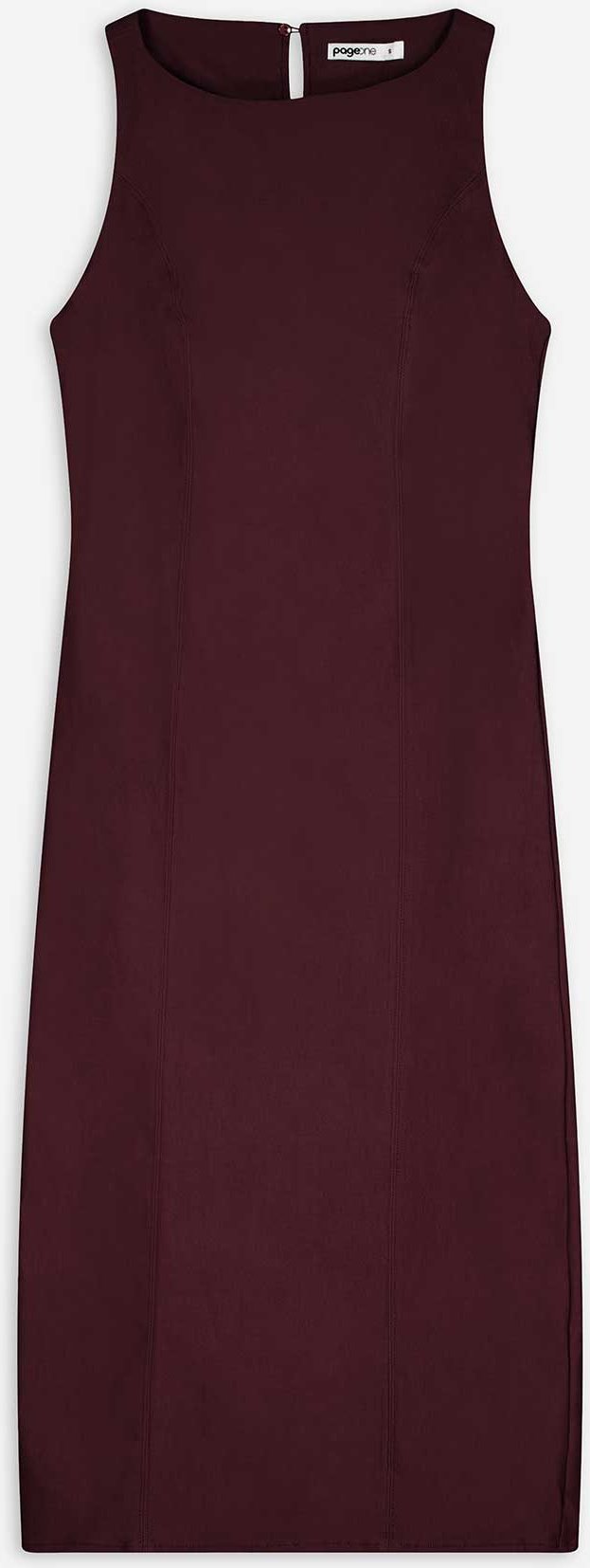 Kleid - Ärmellos - dunkellila