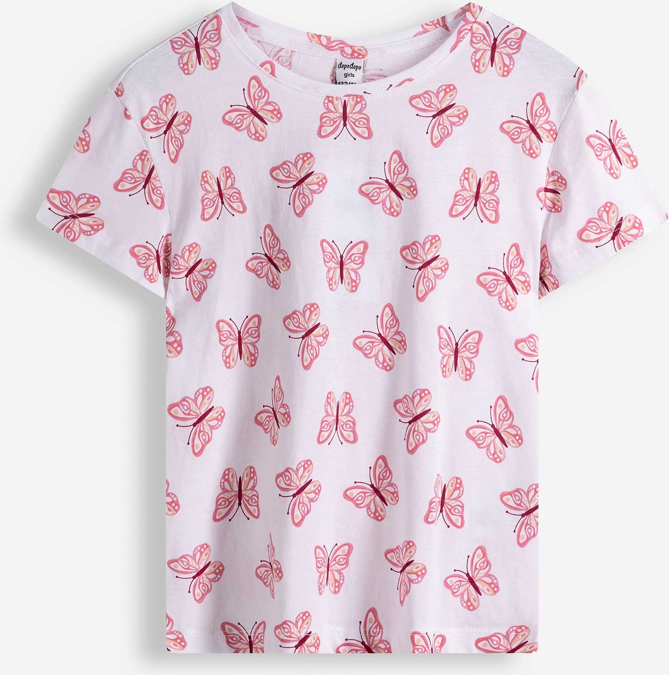 T-Shirt - Allover-Print - weiß