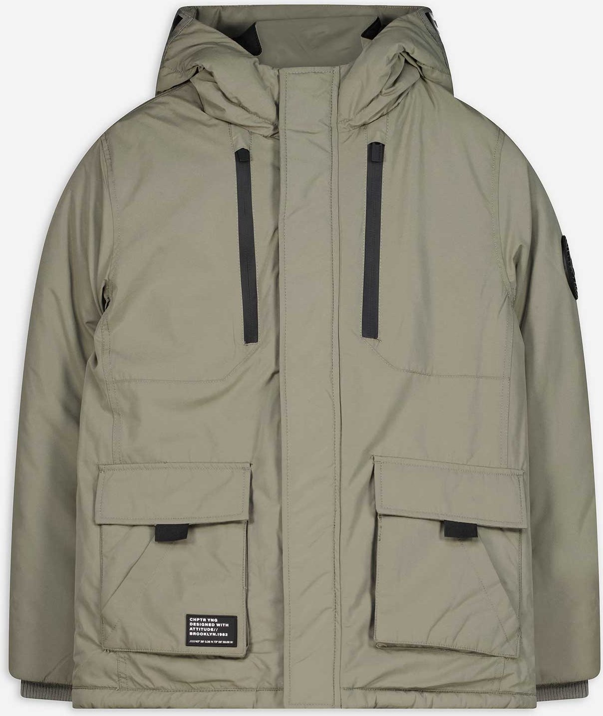 Parka - Regular Fit - hellgrün