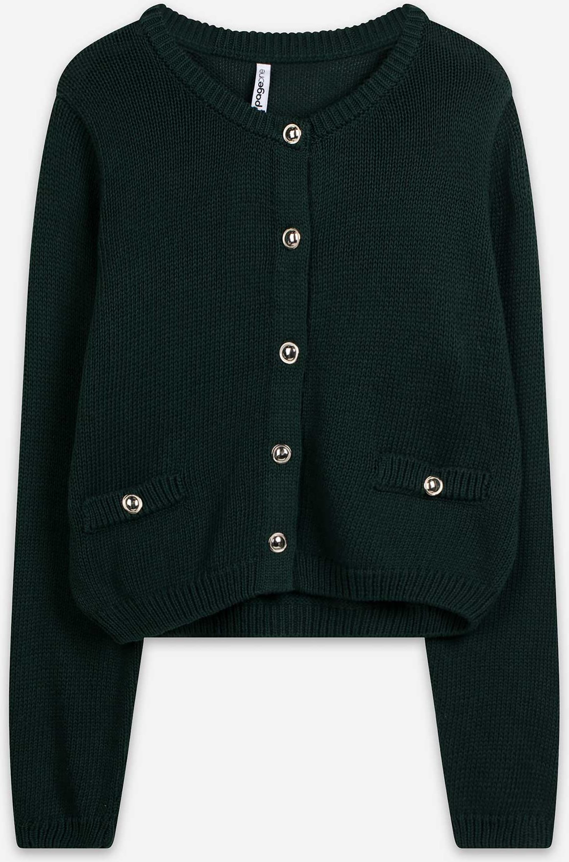 Cardigan - Knopfleiste - grün