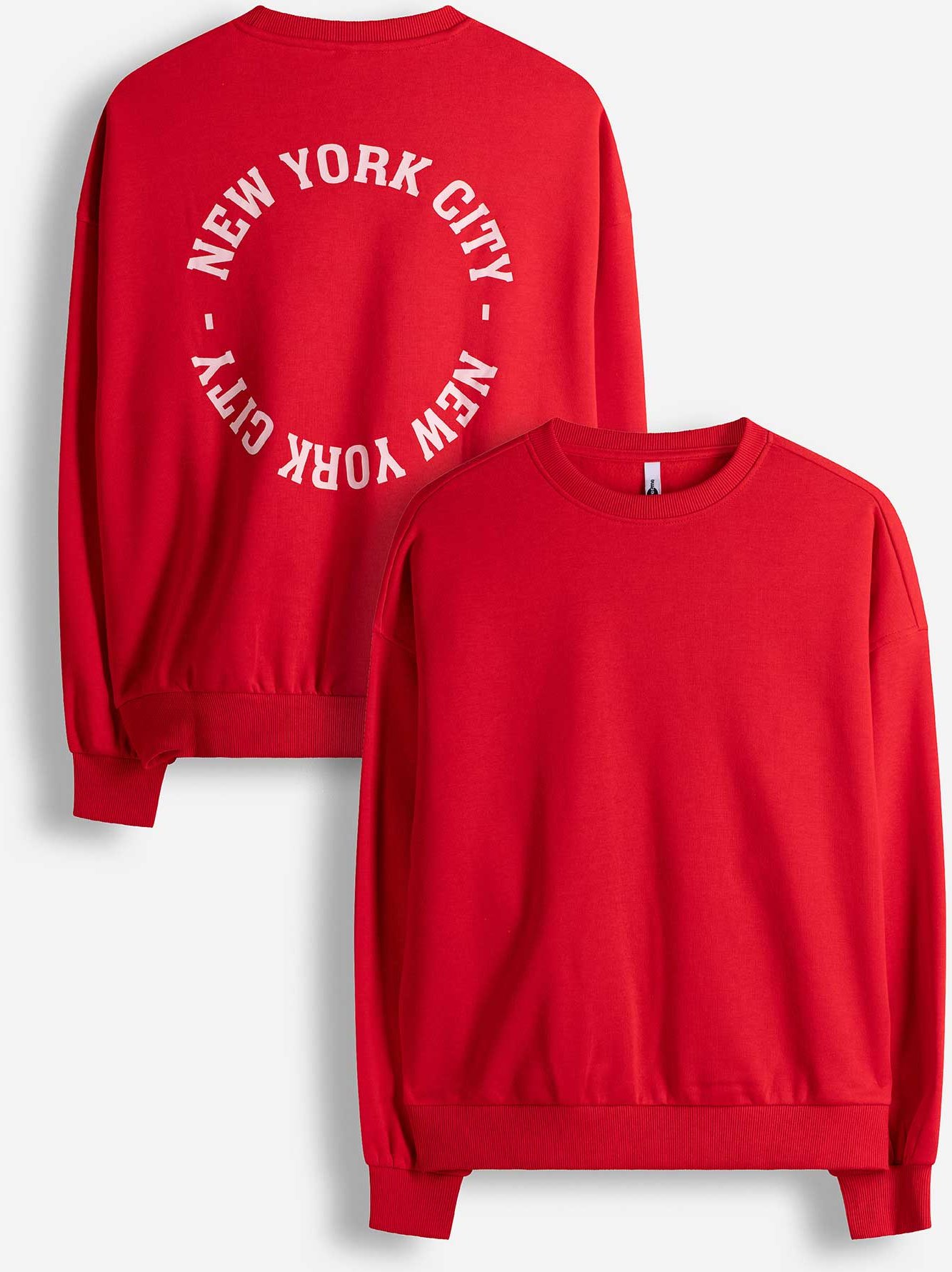 Sweatshirt - Frontprint - rot