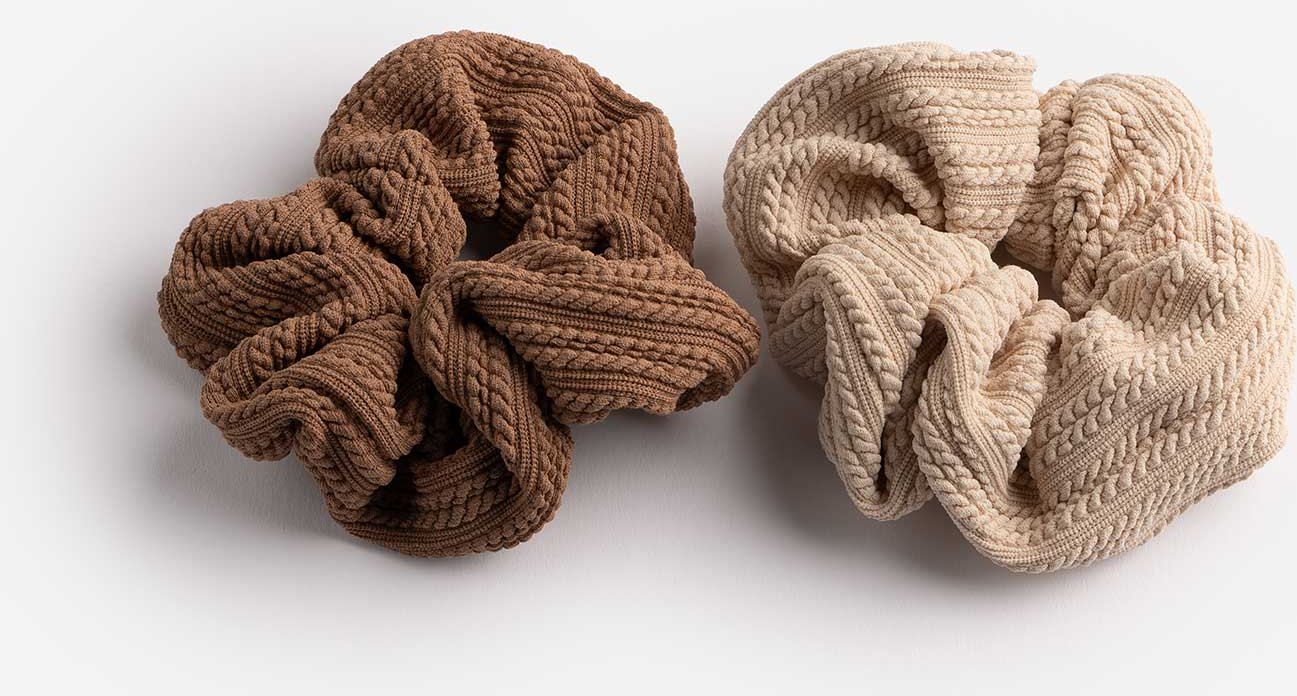 Haargummi - 2er-Pack - schwarz