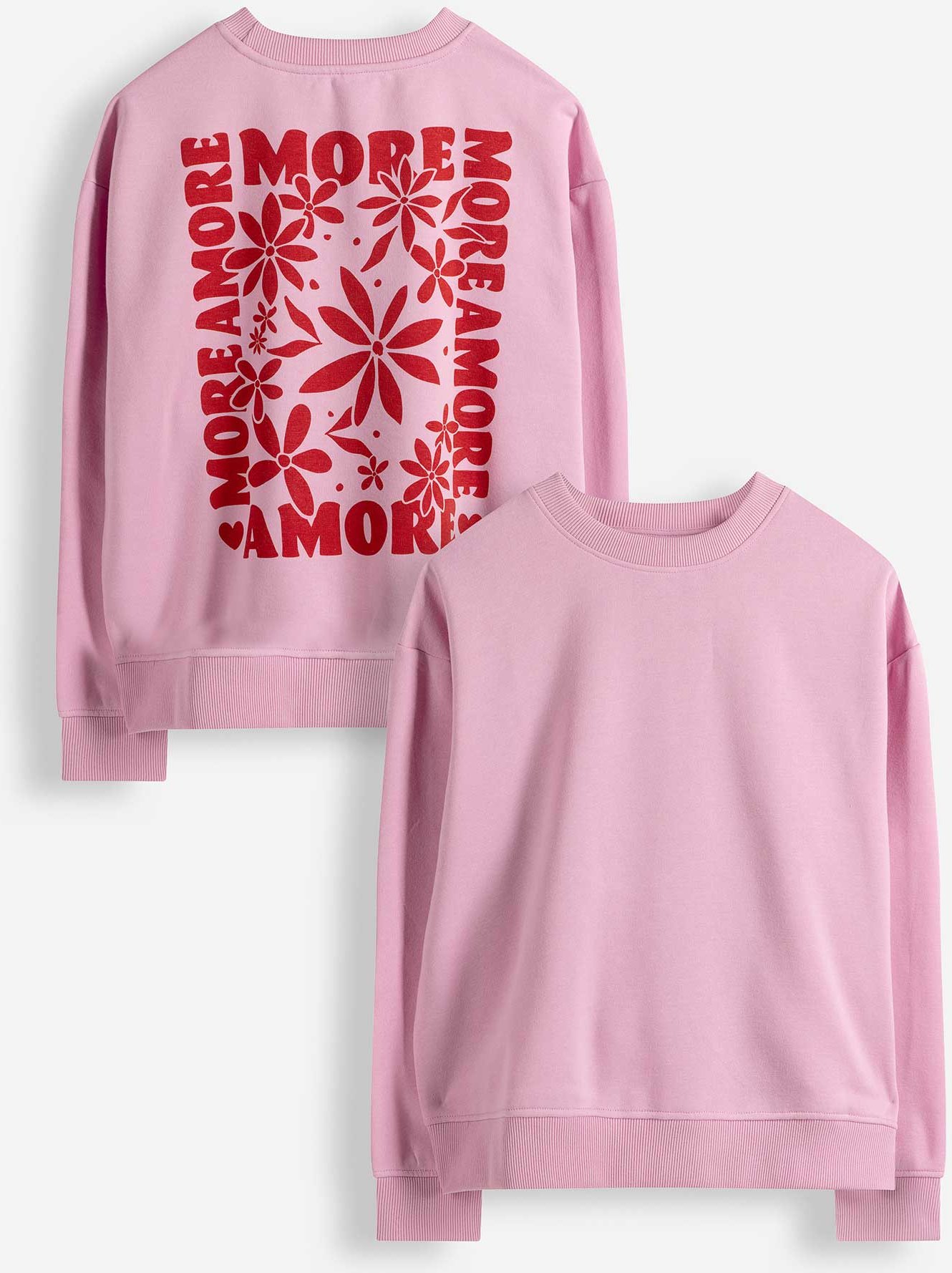 Sweatshirt - Print - pink
