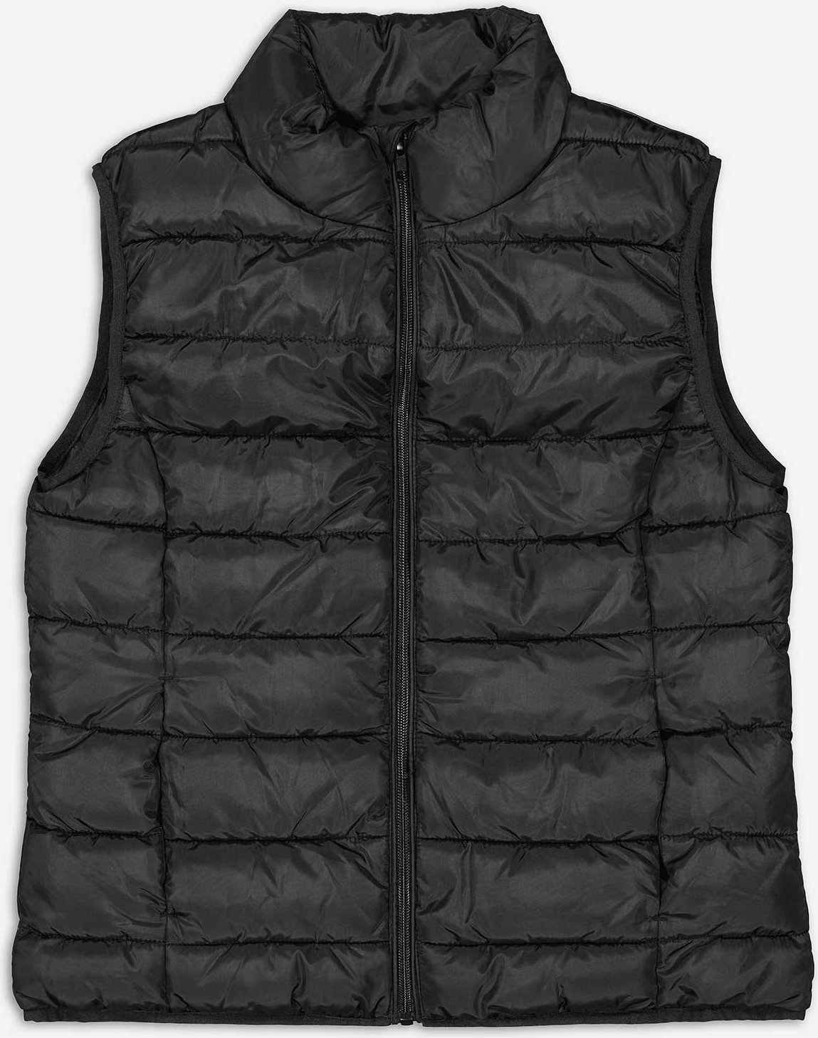 Steppweste - Stehkragen - schwarz