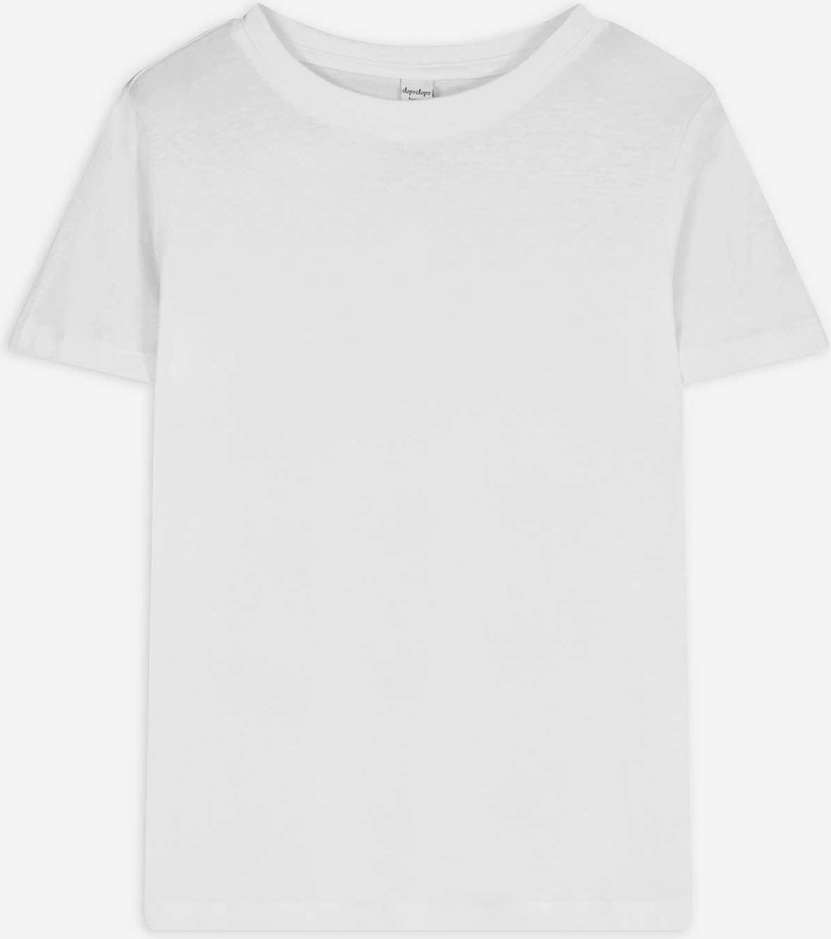 T-Shirt - einfarbig - weiß