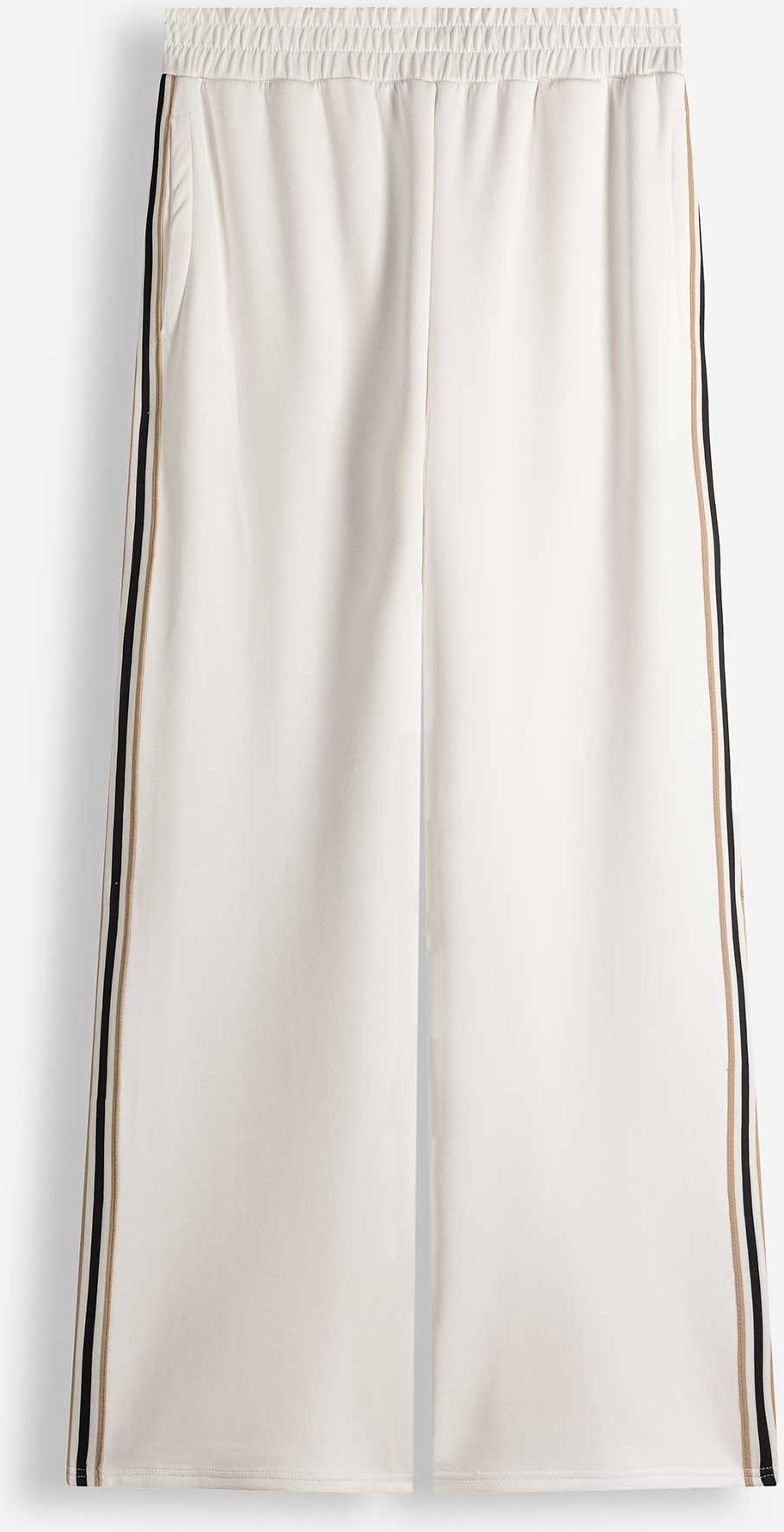 Palazzohose - Galonstreifen - weiß