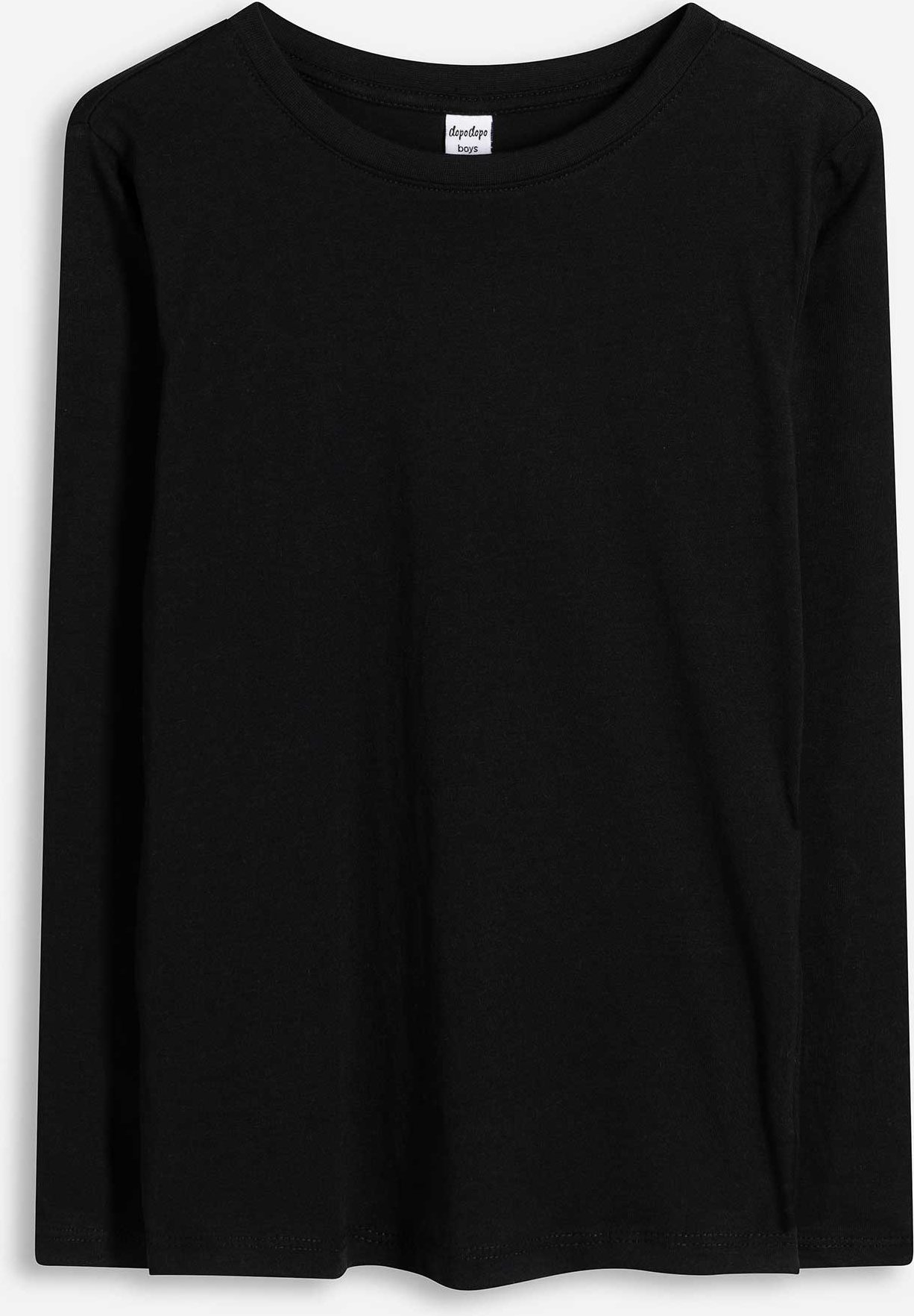 Langarmshirt - Baumwolle - schwarz