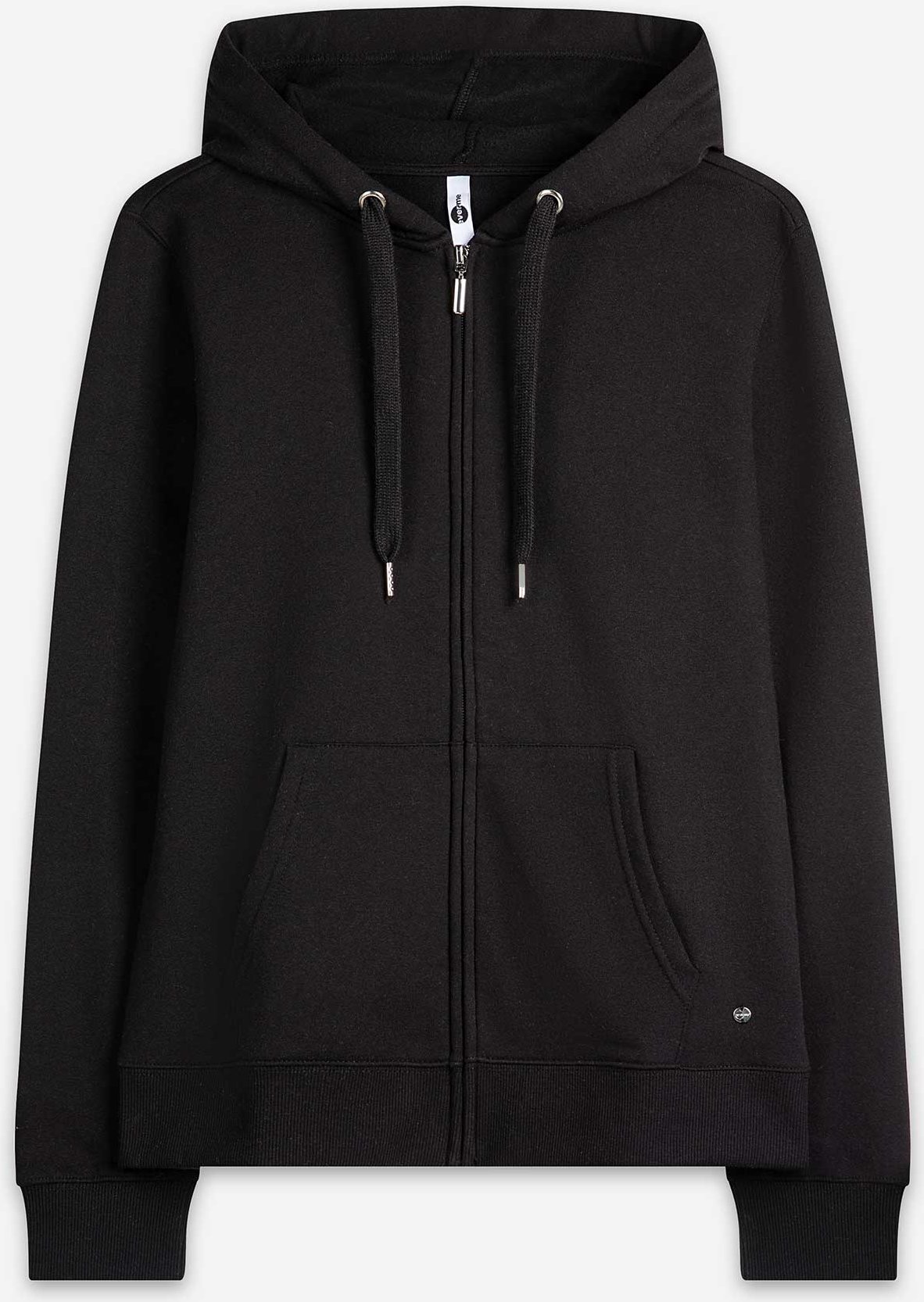 Sweatjacke - Kapuze - schwarz