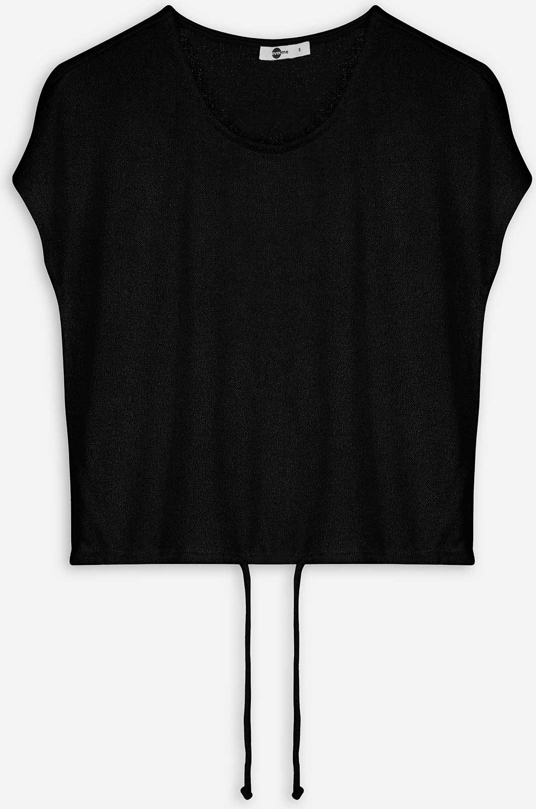 Thumbnail - Strickshirt - Viskose-Mix - schwarz
