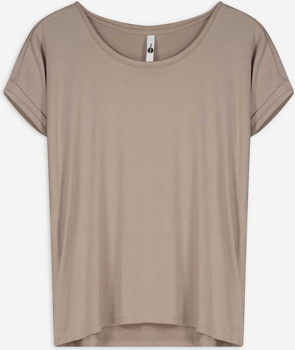 T-Shirt - Viskose-Mix - beige