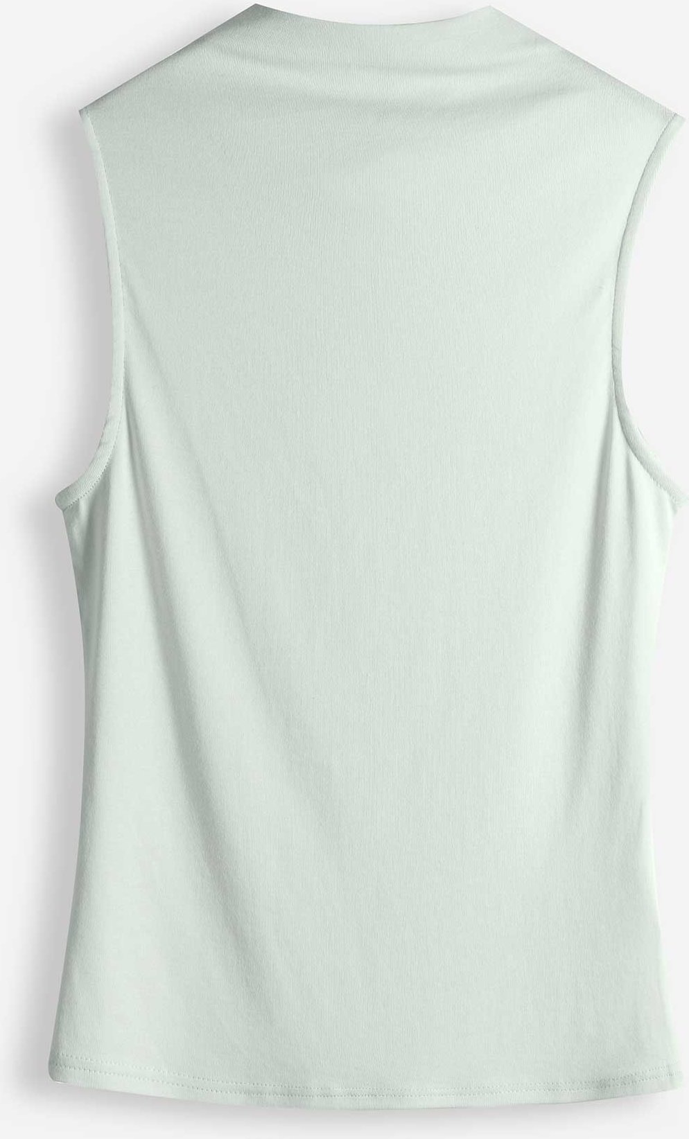 Top - Stehkragen - türkis