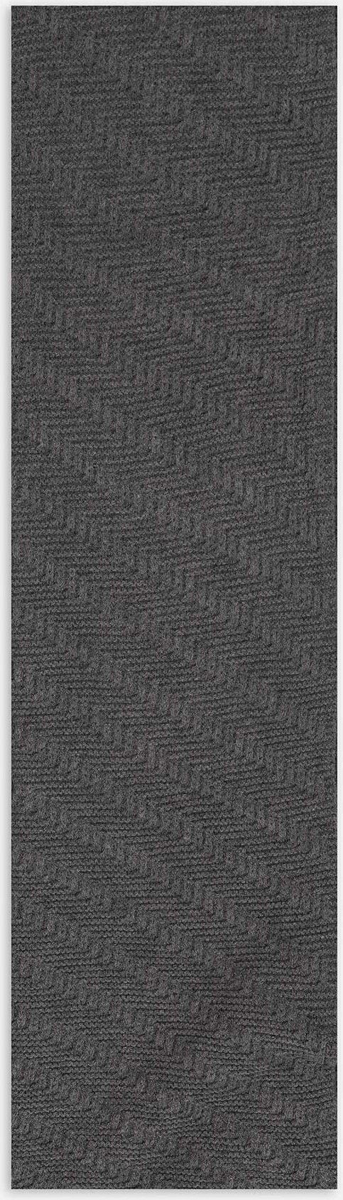 Schal - Strick - dunkelgrau