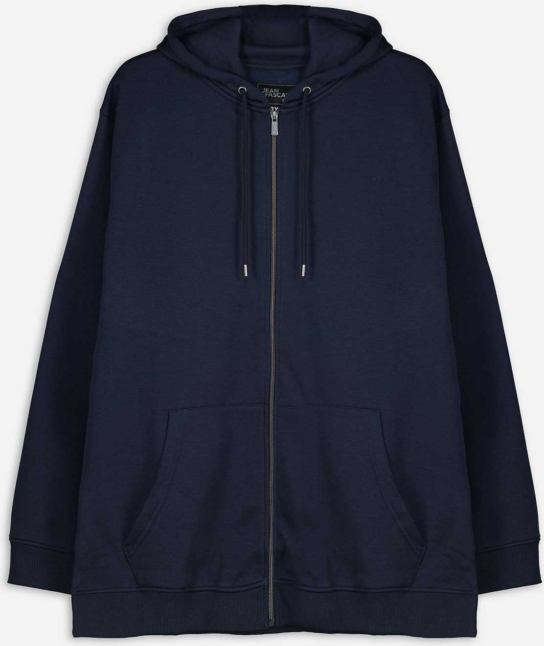 Thumbnail - Sweatjacke - einfarbig - dunkelblau