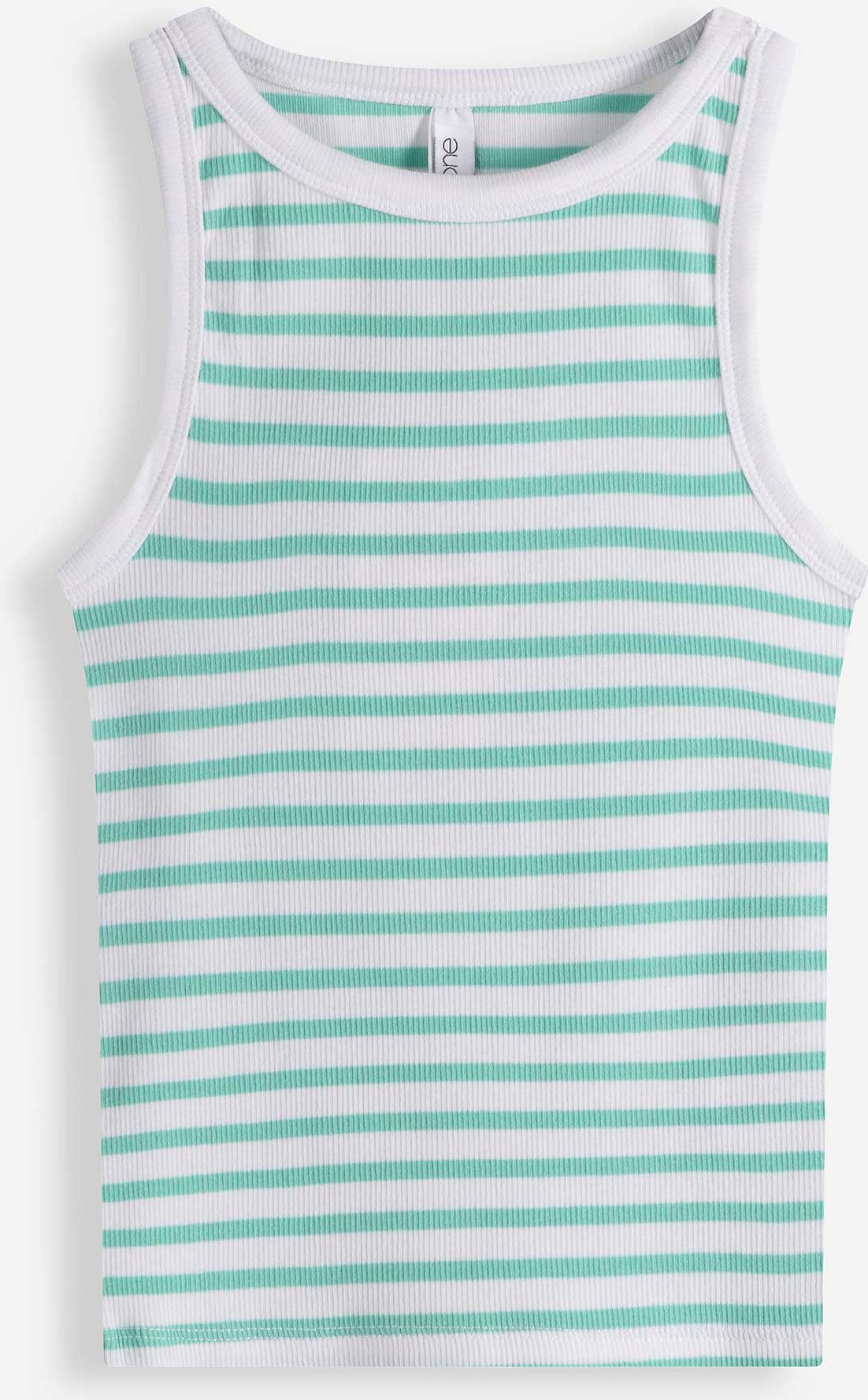 Tanktop - Rippenstruktur - weiß