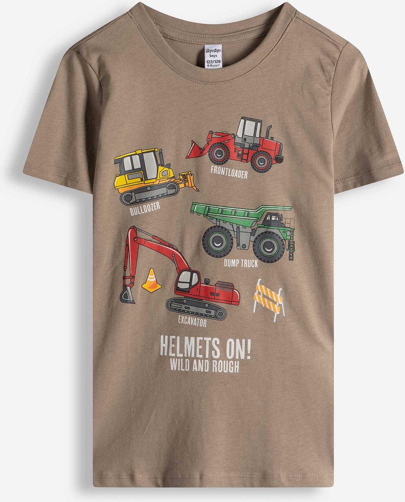 Shirt - Frontprint - hellbraun