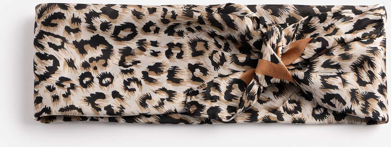 Haarschmuck - Leopardenmuster - braun