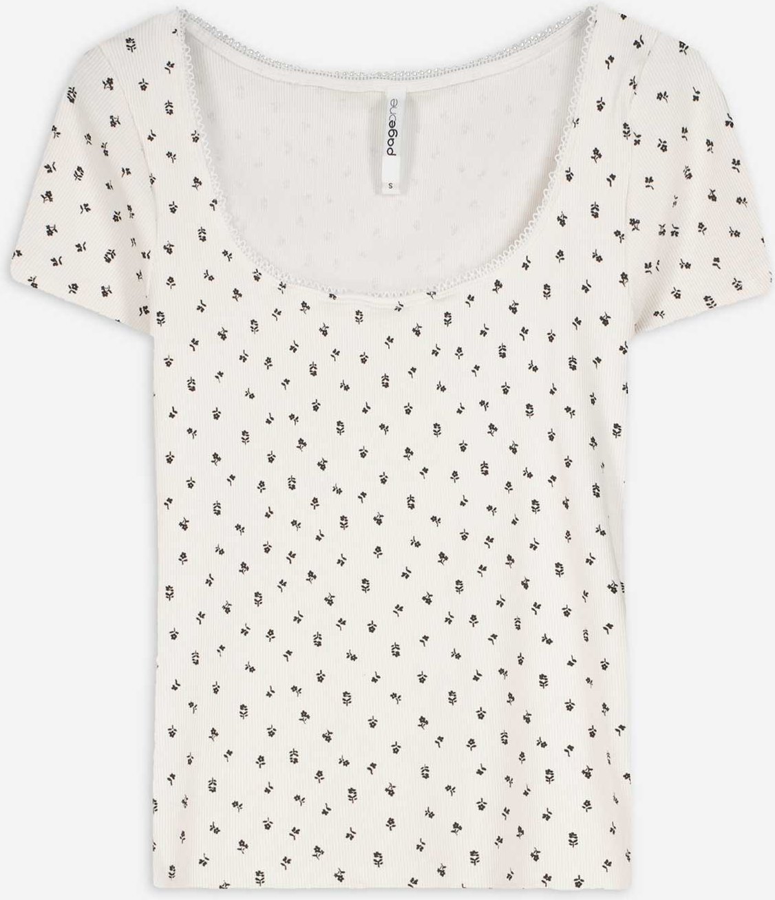Thumbnail - T-Shirt - Allover-Print - weiß